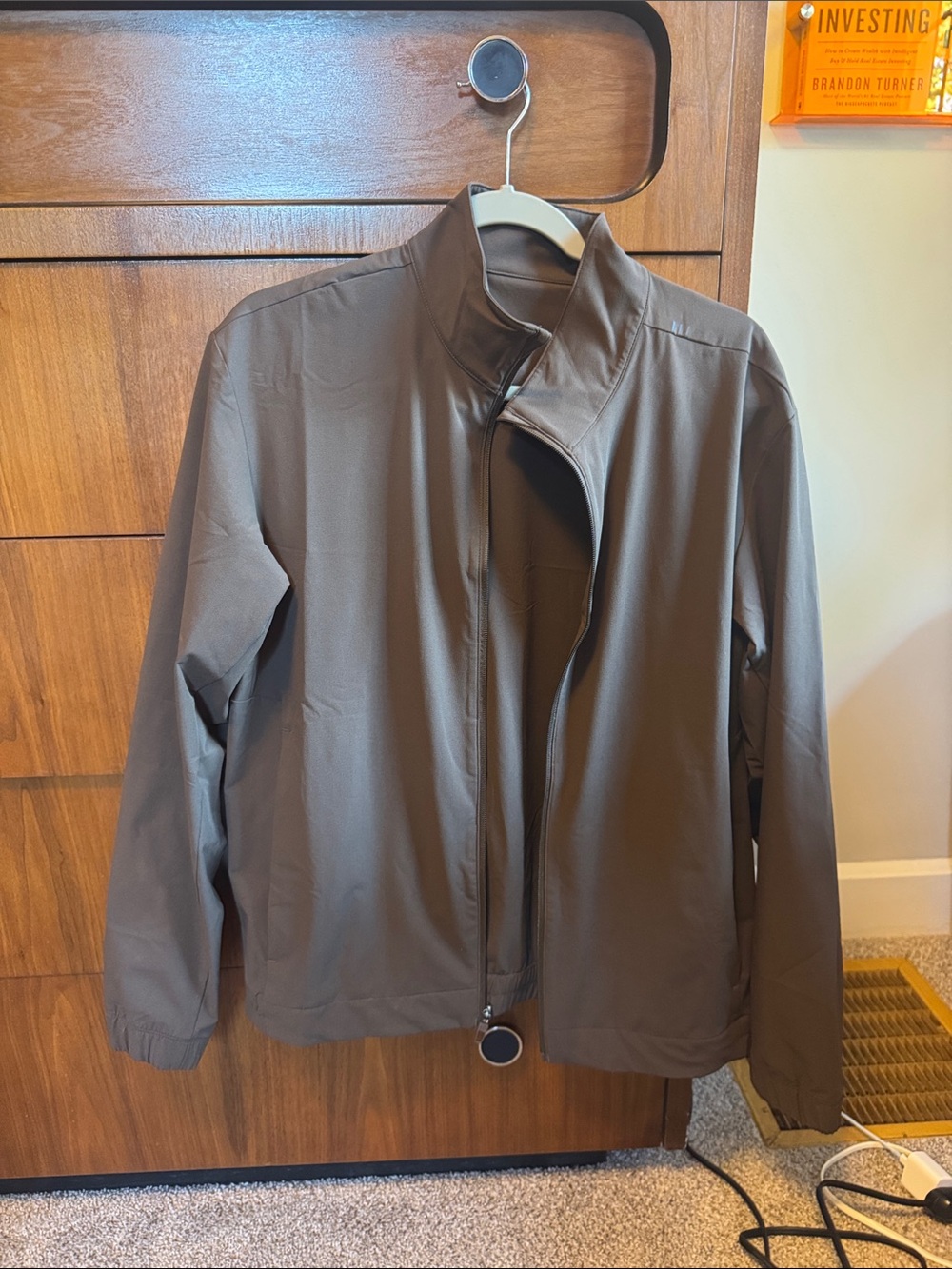 Lululemon Zeroed In Track Jacket Medium Walnut Crunch